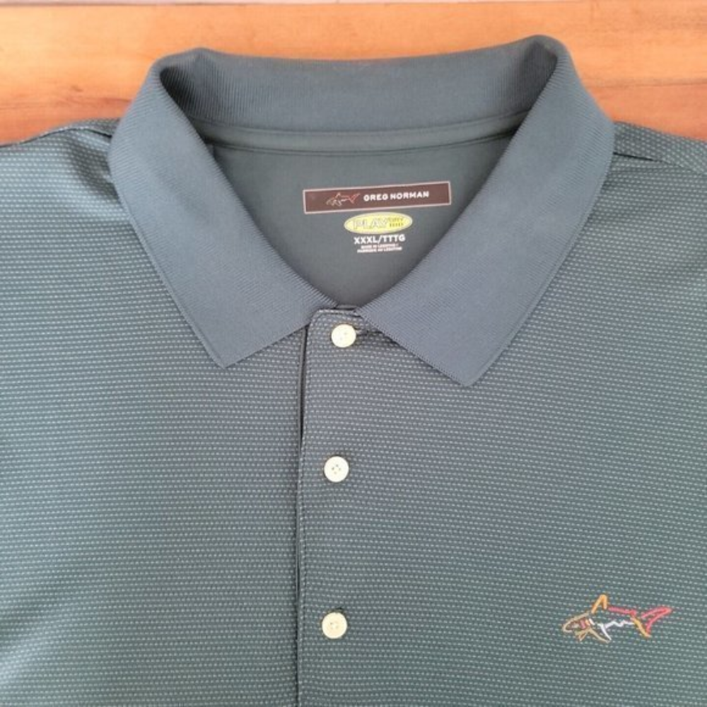 Greg Norman Shark Polo XXXL Play Dry Shirt Green‎